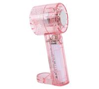 Sorandy Ventilateur Portatif pour Voyage et Bureau, 2000mAh (PINK) | Refroidissement Turbo à 4 vitesses, Rechargeable par USB, veilleuse à couleur changeante, ventilateur personnel pour