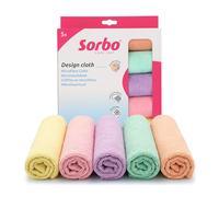 Sorbo Chiffons Microfibre Unicorn 40 x 40 cm - Chiffons de Nettoyage Multifonction, Utilisation Sèche et Humide, Lavables en Machine, Lot de 5
