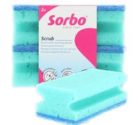 Sorbo Éponge à Récurer sans Rayures XL - Éponge de Nettoyage pour Four, Micro-Ondes et Plaques Vitrocéramiques, Surface Douce et Absorbante, sans Traces, Lot de 2