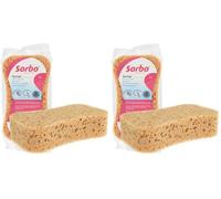 Sorbo Éponge Multi-usages Robuste et Super absorbante, Taille XL (17 x 11,5 x 5 cm) (Lot de 2)