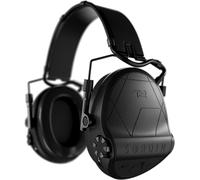 Sordin Casque antibruit T2 - Casque antibruit conforme aux normes militaires avec bandeau en cuir - actif et électronique