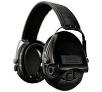 Sordin Pro Casques Antibruit Électroniques à Forte Atténuation 75302-02-G-S - Protection Auditive - Coussins en Gel - Coques d'oreilles Noires - Idéal pour la Chasse ou Le Tir