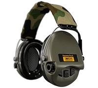 Sordin Pro-X Casque antibruit - 75302-X-G-S - EN 352 - Coussin en gel, Ruban camo & gélules vertes