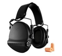 Sordin Supreme X2 (301004-10G-AMA) Protection auditive électronique - Noir avec coussins en gel et bandeau en cuir, double protection, 4 modes audio (SNR 29 / NRR 23), Noir , taille unique