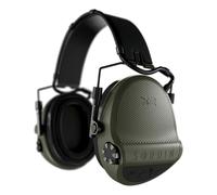 Sordin X2 Casque antibruit 301006-10G - Protection auditive pour la Chasse et Le tir Sportif avec Bandeau en Cuir - Actif et électronique - Olive