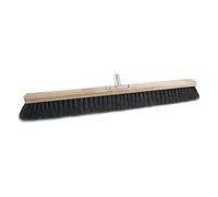 Sorex Balai Arenga longueur 800 mm avec support de manche métallique bois plat, Ustensiles de nettoyage, Marron