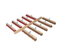 Set de 5 balais coco/élaston L.600mm avec 10 manches L.1400mm