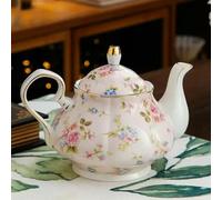 SOREZE Théière européenne en Porcelaine de 400ML, Service à thé Anglais de l'après-midi, théière en Porcelaine, cafetière résistante à la Chaleur