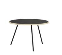 Woud Soround Table Basse Stratifié Noir Ø75 H49