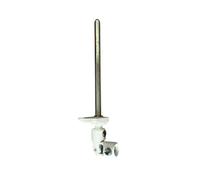 Sortie caisson 30° - Entrée femelle Ø12 mm - Sortie 6P7 - L 130mm - Platine PVC blanc