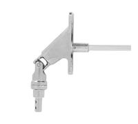 Sortie caisson magnétique 90° - Entrée pivot Ø9,9 - Sortie 6P7 - L 320 mm - Platine alu chromé 85 X 22 mm