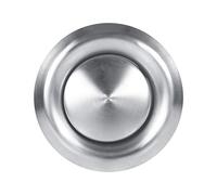 Sortie d'air Adjustable Ronde Murale Argentée Ventilation du plafond réglable en Acier Inoxydable conduit de ventilation ronde(125mm)