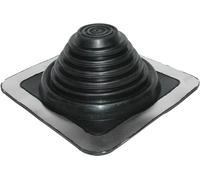 Sortie de toit Pipeco embase carrée N°4 100°C ETANCO - Noir - Ø70 à 177 -188041