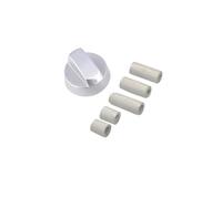 SOS Accessoire Bouton de four argent universel avec 5 adaptateurs pour Four, cuisinière TOUTES MARQUES 3666356130340