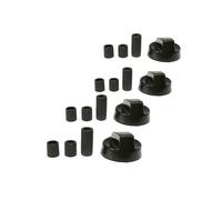 SOS Accessoire Lot de 4 manettes noire universelle pour Plaque de cuisson TOUTES MARQUES 21815, EBYKNB35X4