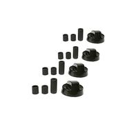 SOS Accessoire Lot de 4 manettes noires universelles pour Four, cuisinière 21815