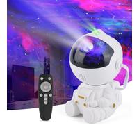 Sosayet Projecteur Ciel Etoile, Astronaute Projecteur Galaxie avec télécommande, Projecteur de Veilleuse à vitesse et Luminosité réglables pour Décoration des Chambres