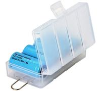 Soshine SBC-027 Boîte de piles 4x CR-123A, 16340 (L x l x H) 73 x 41 x 22 mm