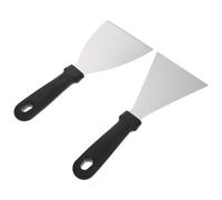 Sosoport 2 Pièces Spatule à Steak Portable, Spatule à Pizza en Acier Inoxydable et Plastique, Multifonction, Légère, Résistante la Rouille la Déformation, pour Steak et Grill