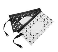Sosoport 2pièces Distributeur De Lingettes Portable Rechargeable Avec Couvercle Rabattable Pour Poussette à Main Contenant De Lingettes