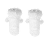 Sosoport 2pièces Housses De Bouteille De Vin De Noël Sacs Réutilisables pour Bouteilles avec Cordon De Serrage Pochettes Peluche pour Fêtes De Fin Année Et Réunions Familiales