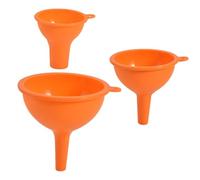 Sosoport 3 Pièces Entonnoir de Transfert en Silicone Orange, Lot de Multifonction, Large Gamme D'utilisations, Transfert Facile de Liquides Cuisine Pratique Couleur Couleur Aléatoire