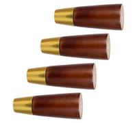 Sosoport 4 Pièces Pieds de Meuble en Bois Massif avec Bords Arrondis, Support Stable et Fiable, Base Extra-Large, Design Pré-percé pour Chaise et Mobilier Irrégulier, Style Nordique