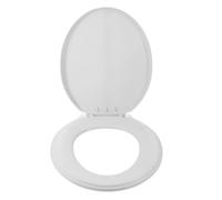 Sosoport Abattant Wc Ovale à Fermeture Lente, Plastique Blanc, Salle de | Installation Facile, Retrait Rapide, Confort Renforcé, Usage Hôtel, Couvercle de Cuvette, Finition Blanche