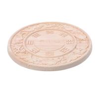 Sosoport Applique Ronde en Bois Style Chinois Vintage pour Décoration | Bois Brut Finement Sculpté, Motifs Classiques, Pose DIY Simple, Usage Autonome sur Portes Lisses et Murs de Salon
