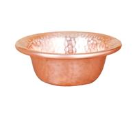 Sosoport Bol en Cuivre pour Eau et Riz, Bol de Temple Rond Portable