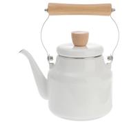 Sosoport Bouilloire à Sifflet en Émail Blanc 2,3l pour Plaque à Induction et Cuisinière, Adaptée Restaurant, Fonction Rappel Automatique D'ébullition