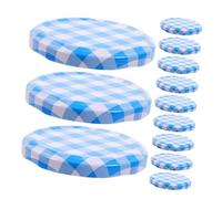 Sosoport Couvercle Confiture en Fer 50 Pcs pour Bocaux de Conservation, Couvercles de Bocaux Étanches, Fermeture Sûre pour Conserver Épices et Aliments Secs