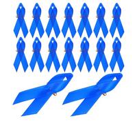 Sosoport Épingles de Sécurité en Polyester et Métal avec Ruban Satin Bleu Fixation Rapide et Facile Lot de 100 pour Emballage Présent et Fête
