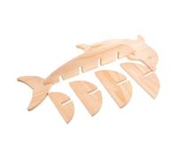 Sosoport Étagère Murale Vintage en Bois, Rangement Vertical Décoratif | Beige, 4 Niveaux, Installation Facile, pour Mini Plantes et Bougies, Chambre D'garçon et Filles ou Petite Chambre