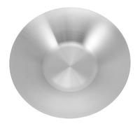 Sosoport Grand Bol Rond en Acier Inoxydable, Assiette Creuse 304 Argenté | Bords Lisses, Usage Facile, pour Camping et Repas en Famille, Forme Ronde, Finition Argentée