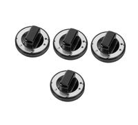 Sosoport Lot De 4 Boutons De Rechange Résistants Aux Hautes Températures En Forme De Bouton Pour Grilles Chaudes Pour Cuisinière Vanne À Pour Four Pour Cuisinière En Abs Noir