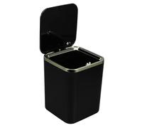 Sosoport Mini Poubelle de Table Carrée à Pression, Couvercle à Clapet, 2l