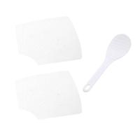 Sosoport Moule à Sushi Roulé à Main Diy, Kit PP Blanc, Facile à Utiliser | 2 Tapis pour Rouleaux et 1 Cuillère, Fabrication Maison, Nettoyage Simple, pour Projets DIY Cuisine