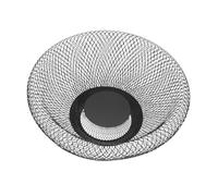 Sosoport Panier à Fruits Robuste et Optimisant L'espace en Fer Noir Double Couche Design Nid D'oiseau Élégant Cuisine Moderne sur Plan de Travail