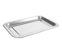 Sosoport Plateau de Service Forme Carrée Plate Bords Lisses en Acier Inoxydable Épais, Surface Miroir Supérieure Plusieurs styles pour Barbecue Cuisine Plusieurs styles