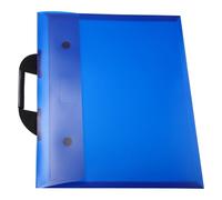 Sosoport Pochette Portfolio A3 Bleu en Plastique Étanche, Sacoche Polyvalente pour Dossiers et Papiers D'examen, pour Bureau et Transport Pratique