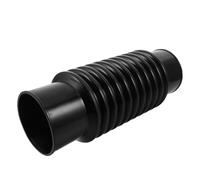 Sosoport Tube Souffleur Annelé en Plastique Noir, Extension Robuste pour | Conduit Flexible Léger, Résistance aux Chocs, Usage Jardin et Forêt, Compatible Harnais Dorsal