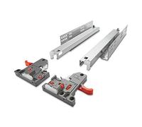 SOTECH 1 paire de coulisses de tiroir à sortie totale pour tiroir en bois UV2-30-K3D-L400-SC FullSlide avec réglage 3D 400 mm SoftClose Capacité de charge jusqu'à 30Kg