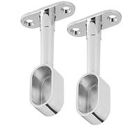 SOTECH 1 paire tringle à vêtements 30 x 15 mm Chrome poli (2 pièces)