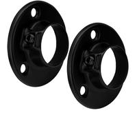 SOTECH 1 paire tringles à vêtements 25 mm noir de supports pour | tringles d'armoire Ø en acier revêtu de pour rondes Tringle