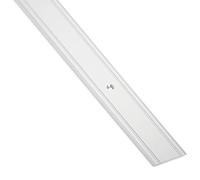 SOTECH 1 pièce 100 cm Profilé de transition Cross Aluminium Rail | de finition à visser Rail de transition pour sols Longueur Largeur 30 mm Alu argent