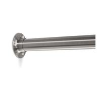 SOTECH 1 pièce Barre d'armoire 1000 mm RONDE Ø 25 mm avec 2 supports de tube d'armoire en acier inox