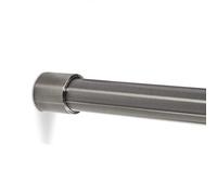 SOTECH 1 pièce Barre de penderie 1160 mm RONDE Ø 25 mm inox avec 2 pièces de support de barre de penderie TUBE