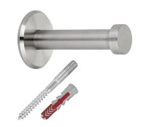 SOTECH 1 pièce patère TALEA avec véritable plaque en acier inoxydable massif avec matériel de montage Ø 10/15 mm longueur 50 mm longueur totale 53 mm crochet mural porte-serviettes