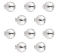 SOTECH 10 pièces Boutons de meuble CARLISLE Ø 25 mm Hauteur 28 mm Acier Inoxydable brossé Bouton Bouton de Cuisine